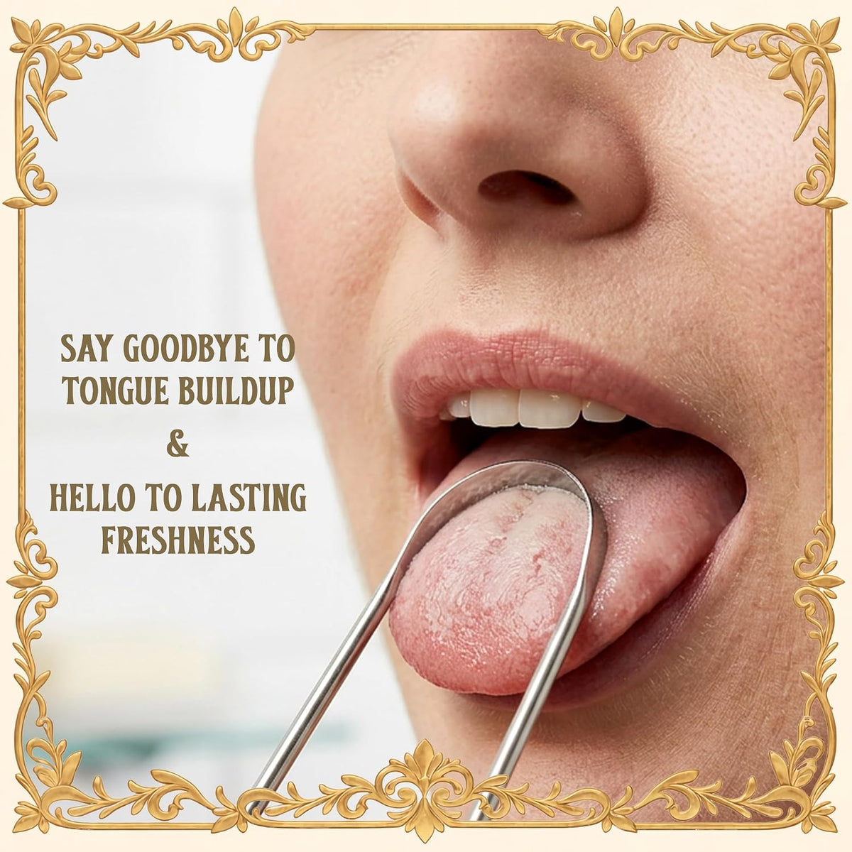 Stainless Steel Tongue Scraper (Pack of 2)